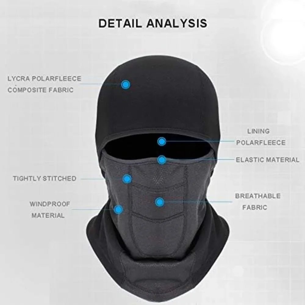 Balaclava Neck Warmer Mask Winter Ski Hood Breathable Thermal Cap
